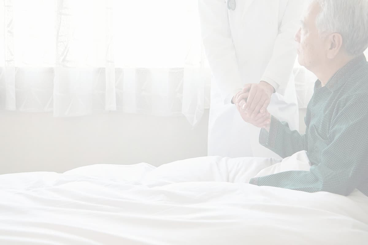 病院の診察中の写真