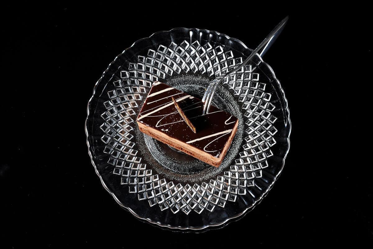 チョコケーキの料理写真撮影
