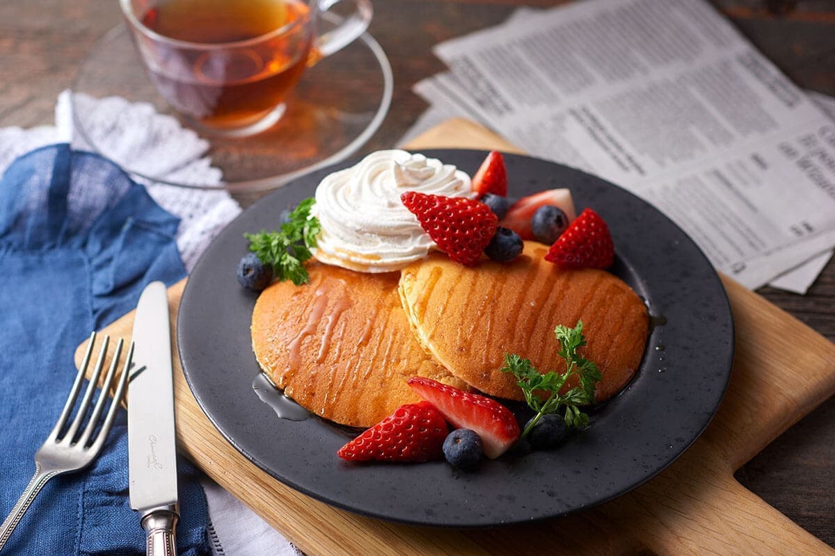 パンケーキの料理写真撮影
