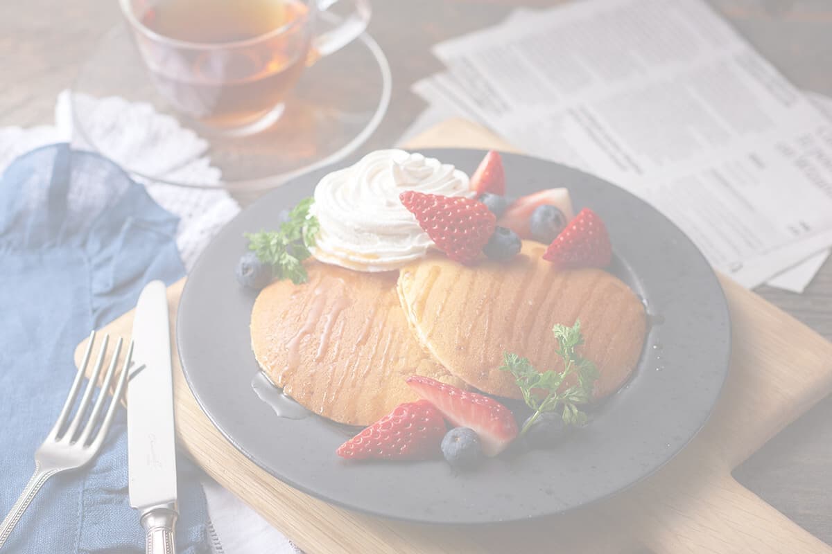 パンケーキの料理写真撮影