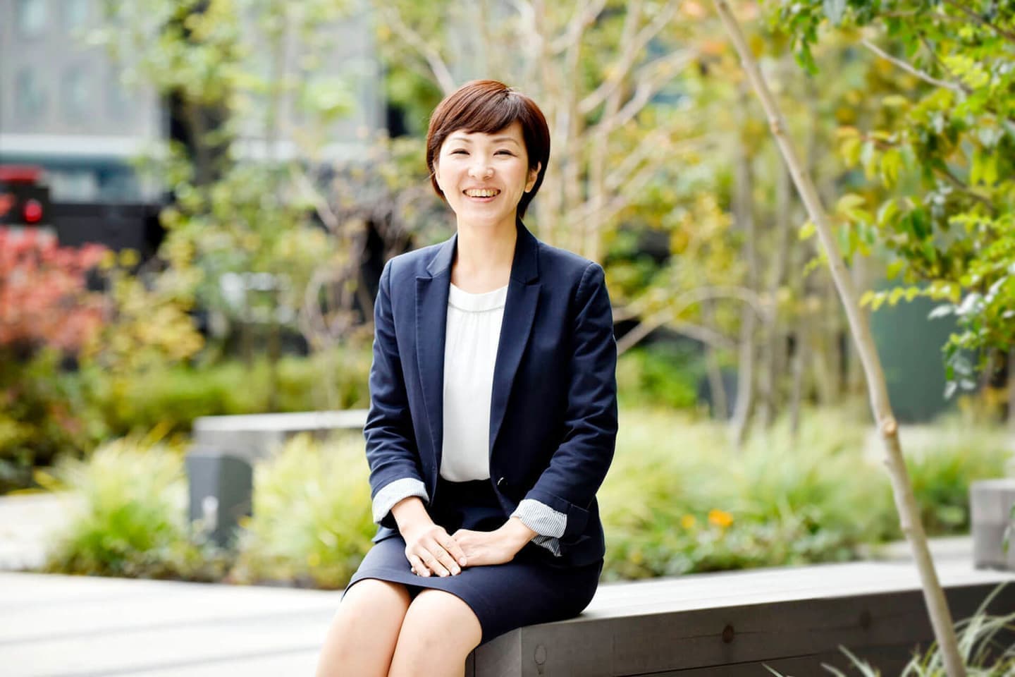 女性社員のプロフィール写真