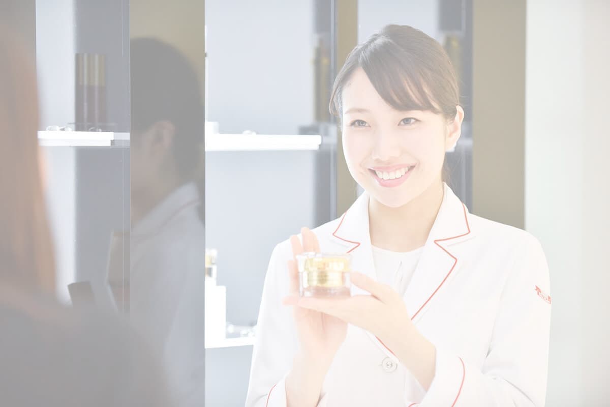 エステサロンの接客中の写真