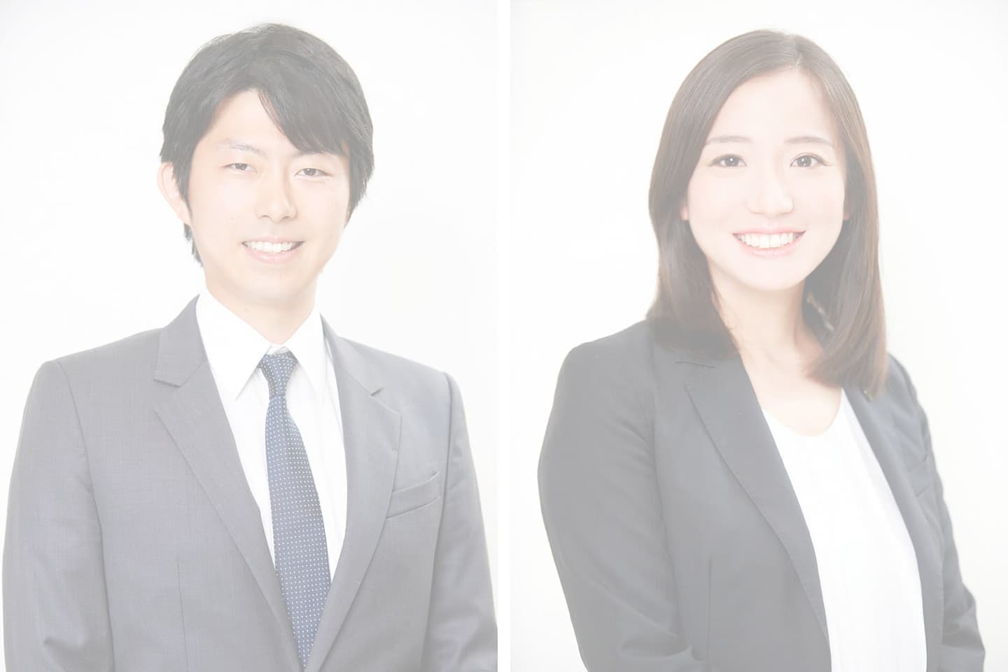 男性社員と女性社員のプロフィール写真
