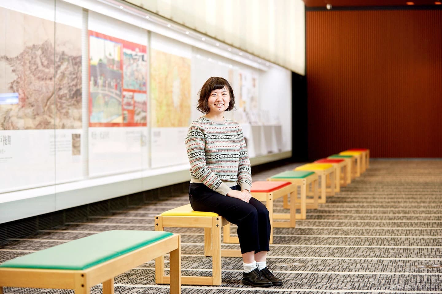 女性社員のプロフィール写真