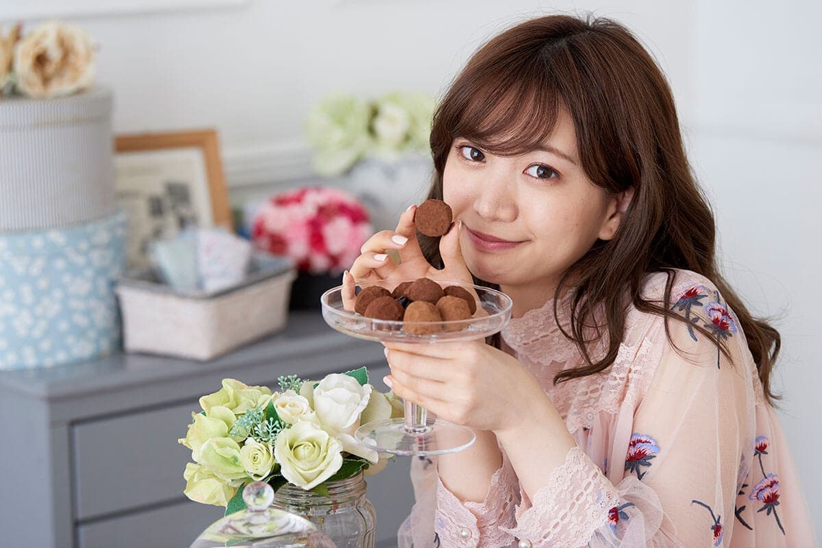 女性モデルのハウススタジオ写真撮影