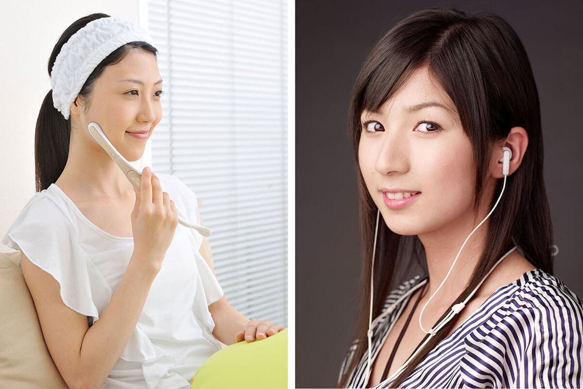 女性モデルの商品イメージ写真撮影