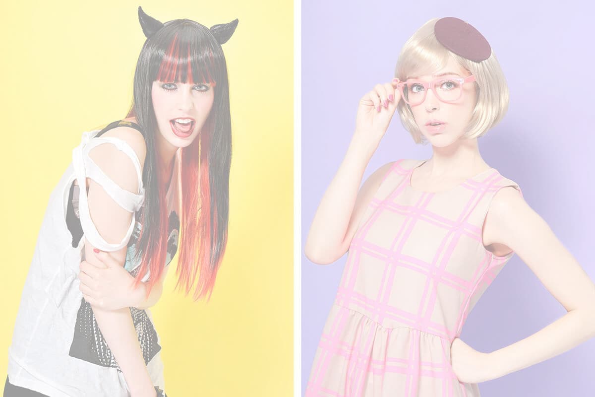 女性モデルのファッション写真撮影