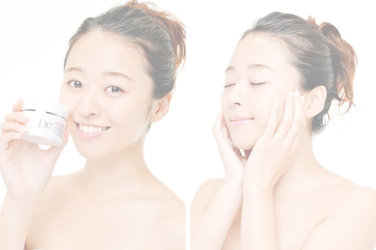 女性モデルの化粧品写真撮影