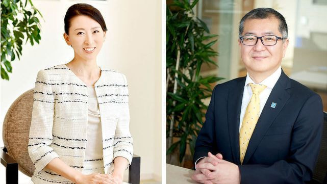 男性と女性のプロフィール写真