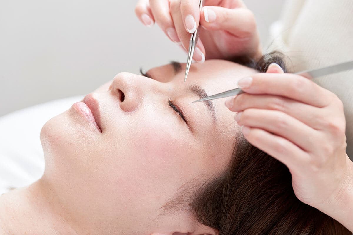 まつげサロンの施術写真