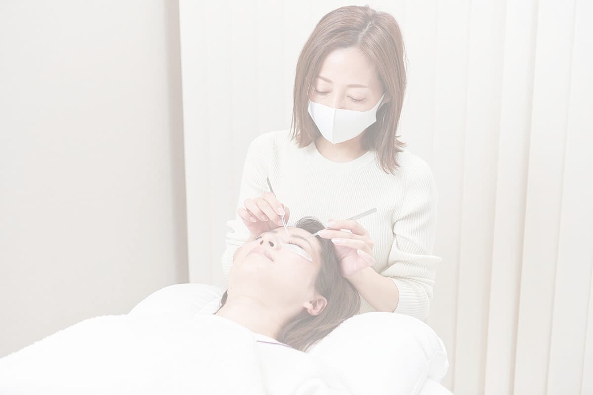 まつげサロンの施術写真