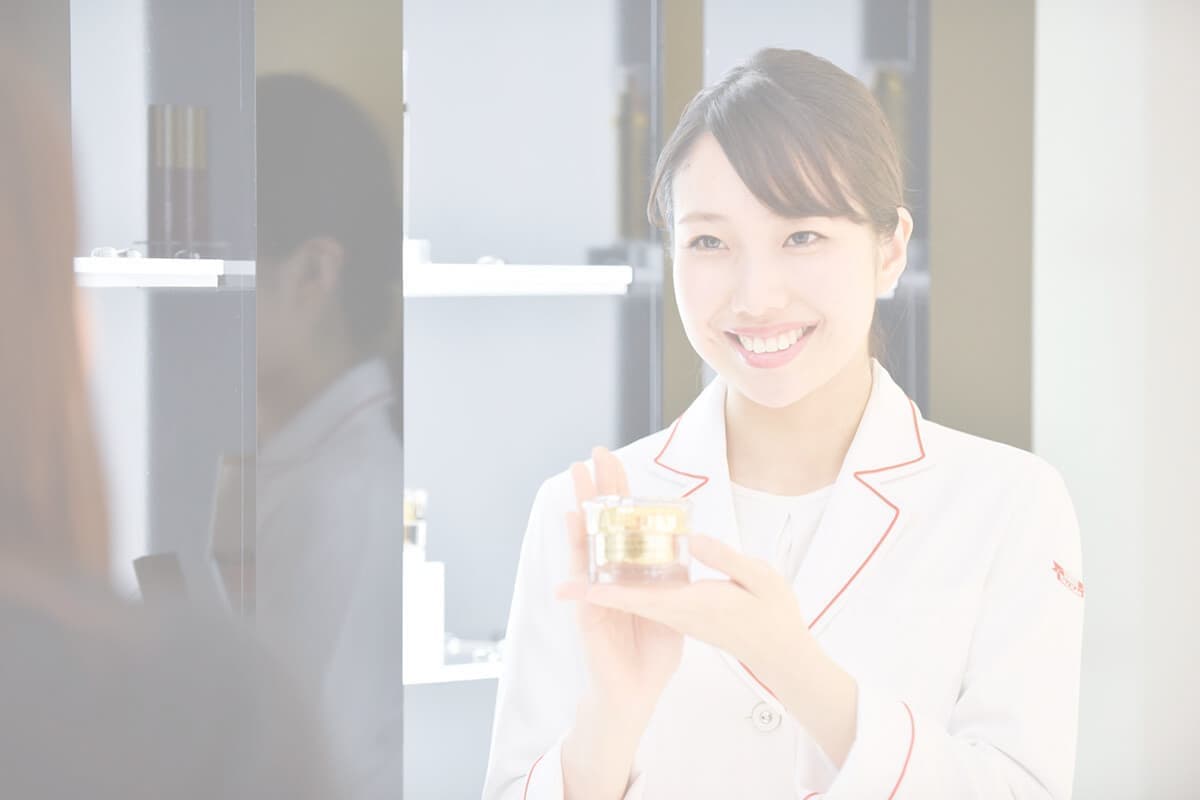エステサロンの接客中の写真