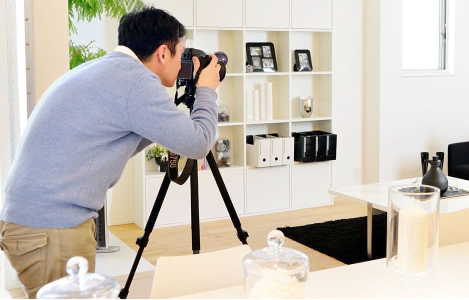 ホームページ用の撮影風景