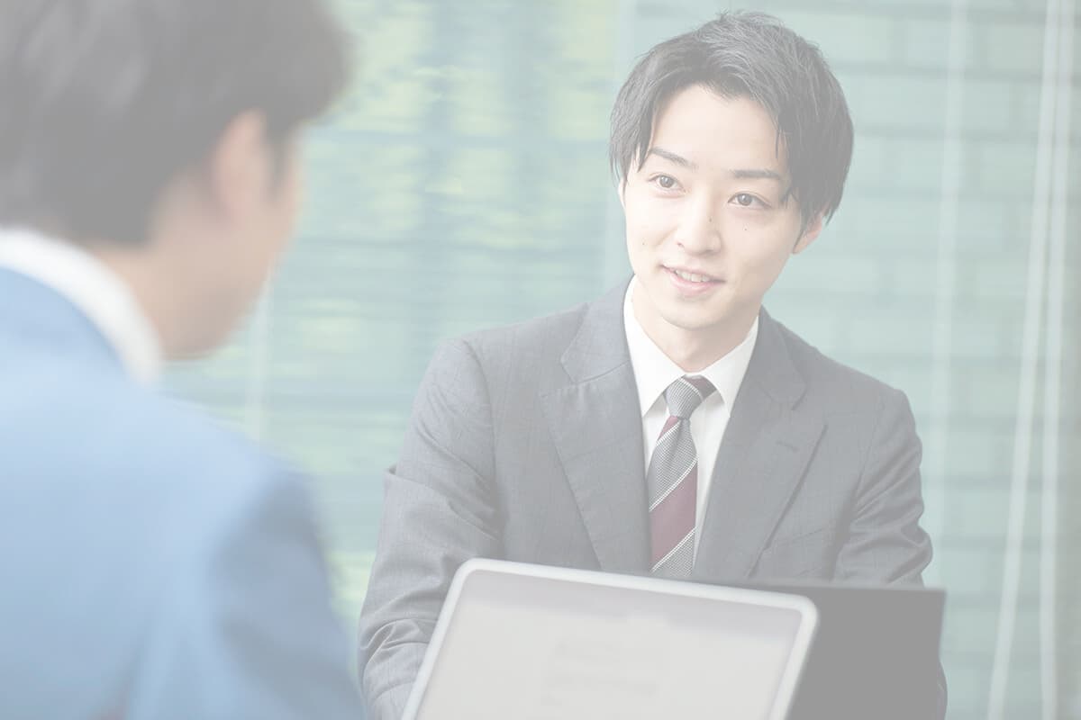弁護士の接客中の写真