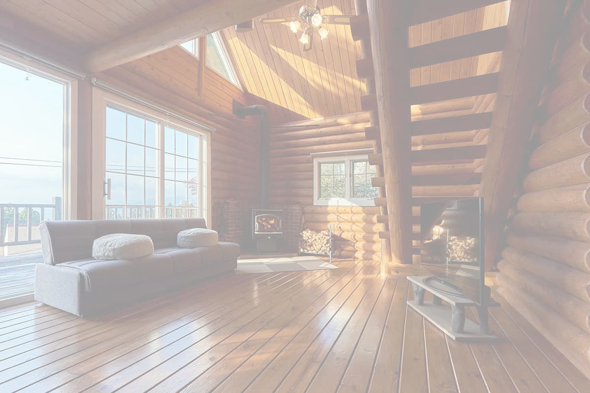 ログハウスの建築写真